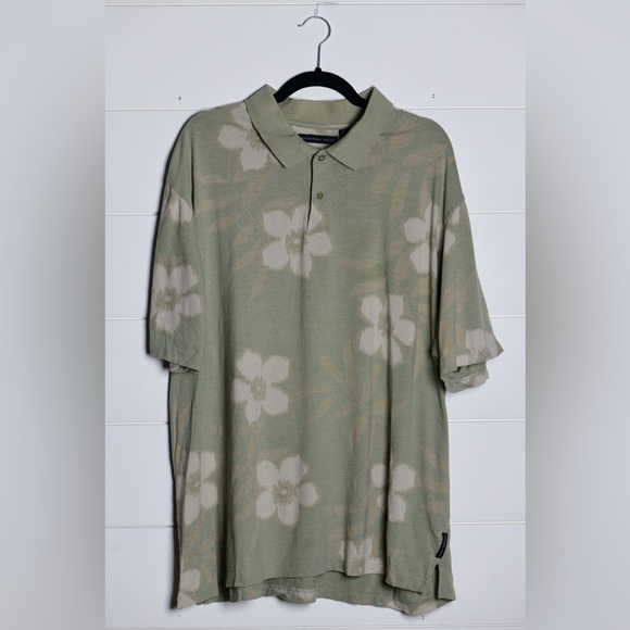 Natural Issue Floral Cotton Collared Shirt - Picture 1 of 4
